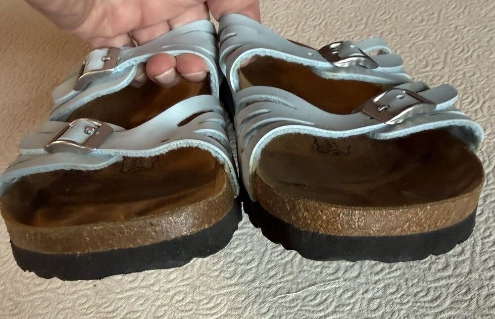 Betula by Birkenstock Sandals Womens 38 W 7 Granada Slide Blue Slip On - Picture 6 of 6
